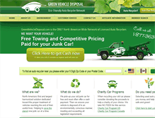 Tablet Screenshot of greenvehicledisposal.com